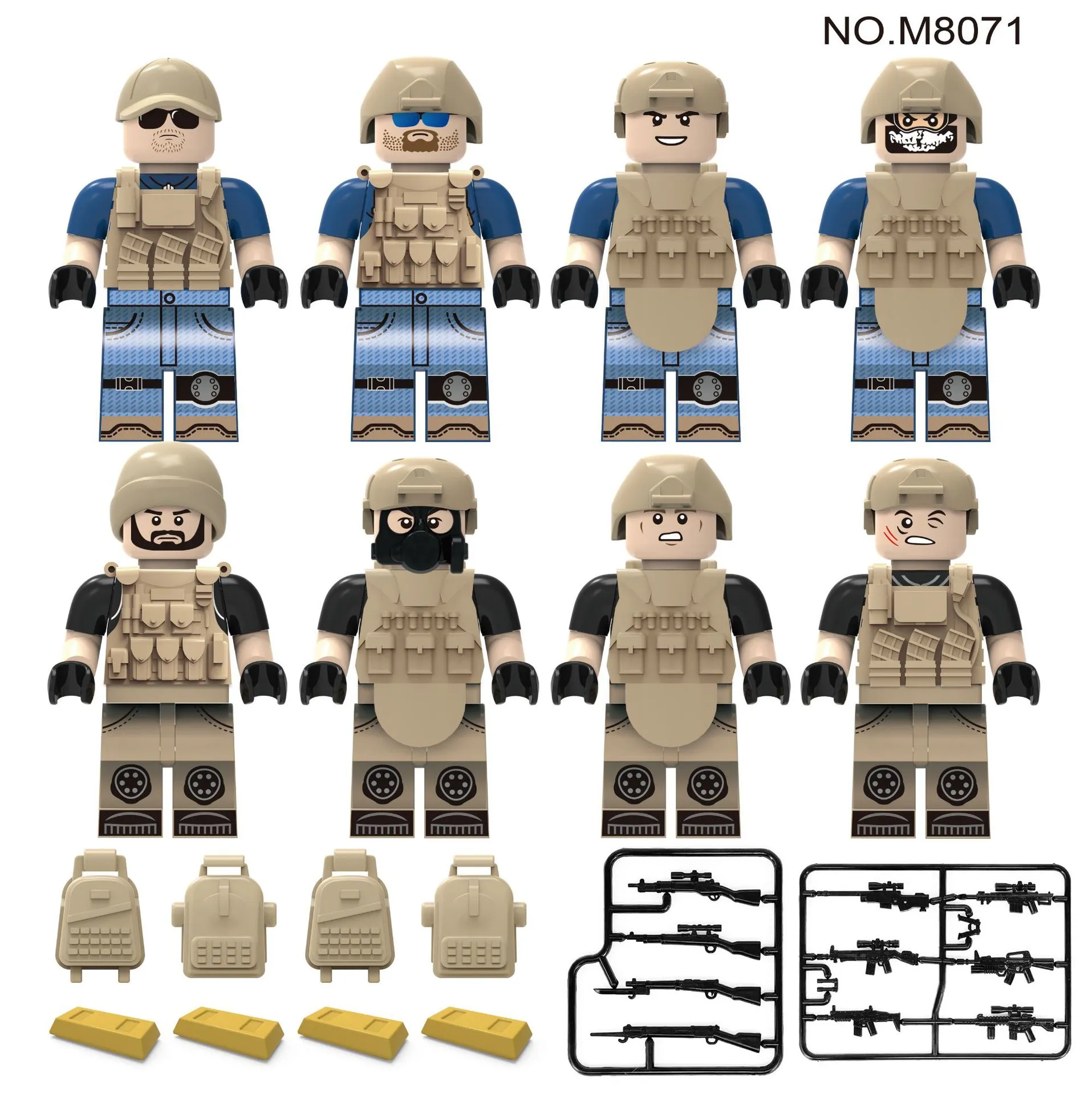 Blocks and sale minifigs