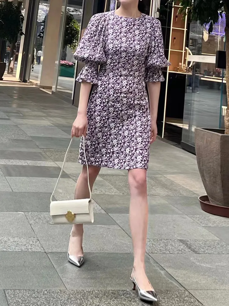 Knee Length Summer Dresses With Cap Sleeves Casual Floral Mini Dress For Women With V-Neck Knee Length Summer Dresses With Cap Sleeves Casual Floral Mini Dress For Women With V-Neck