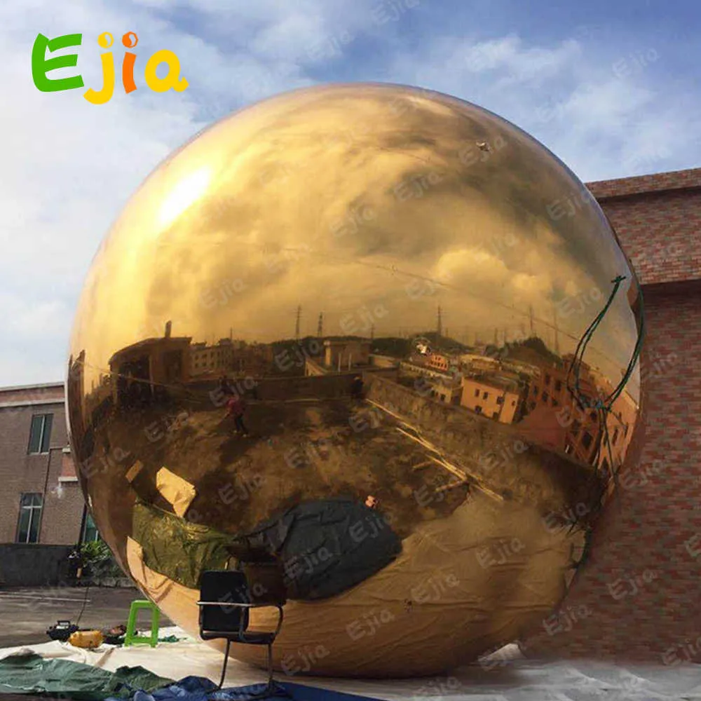 1/2M Giant Event Decoration Pvc Floating Sffe Mirror Balon Disco Shinny Inflatible Mirror Ball