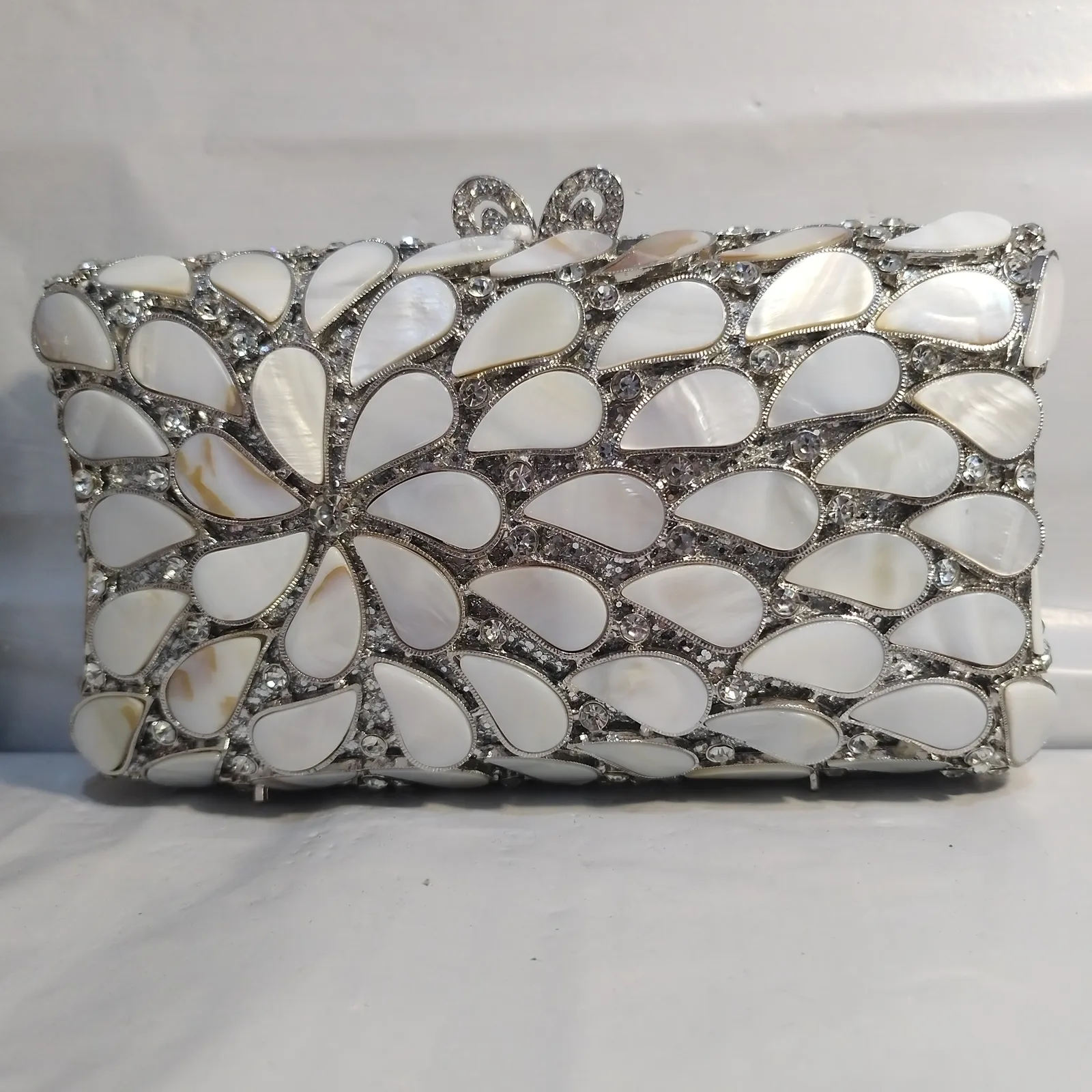 Pochette da sera argento discount