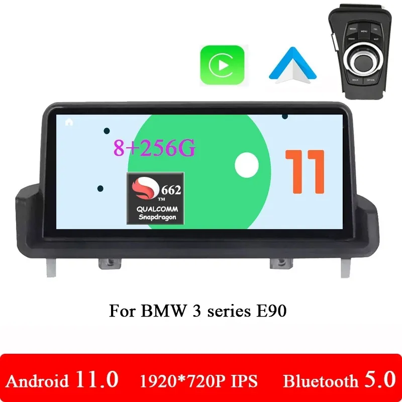 Android 11 Car Radio Qualcomm SN 662 Multimedia Player For BMW 3 Series E90/E91/E92/E93 Autoradio Steoro 4G LTE Carplay