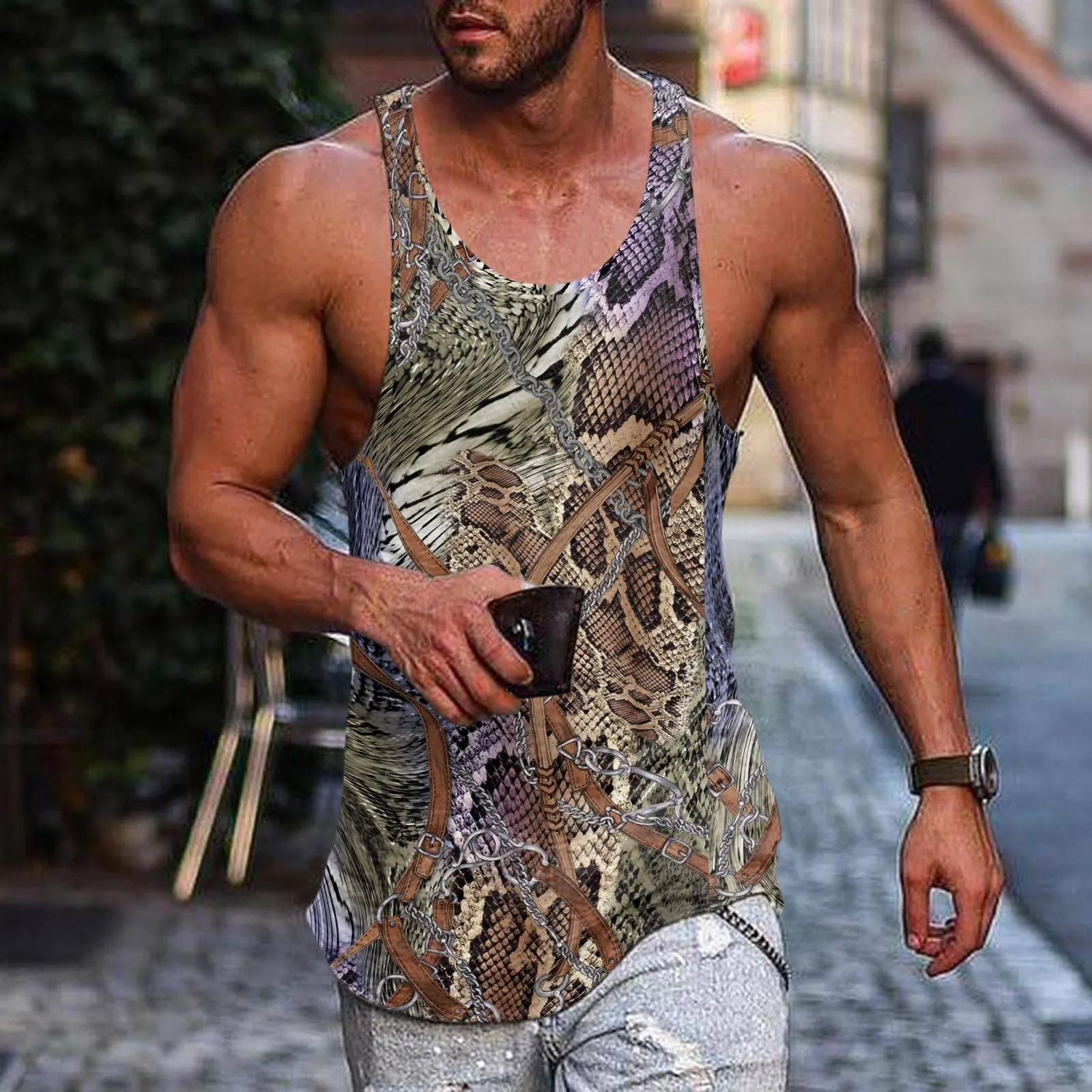 Mens Summer Surf Beach Men Men Touce Top