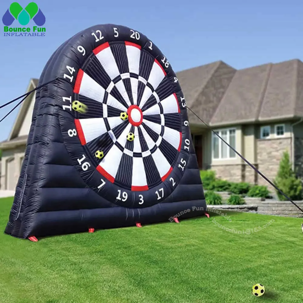 Outdoor Games PVC Oxford Inflatable Dartboard Game Sports Kick Set Soccer Target Dart Boards Football Darts For Entertainments