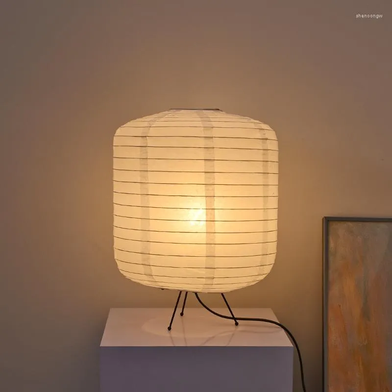 Japanese Rice Paper Bedside Lamps Kmart Akari Noguchi Yong Design For
