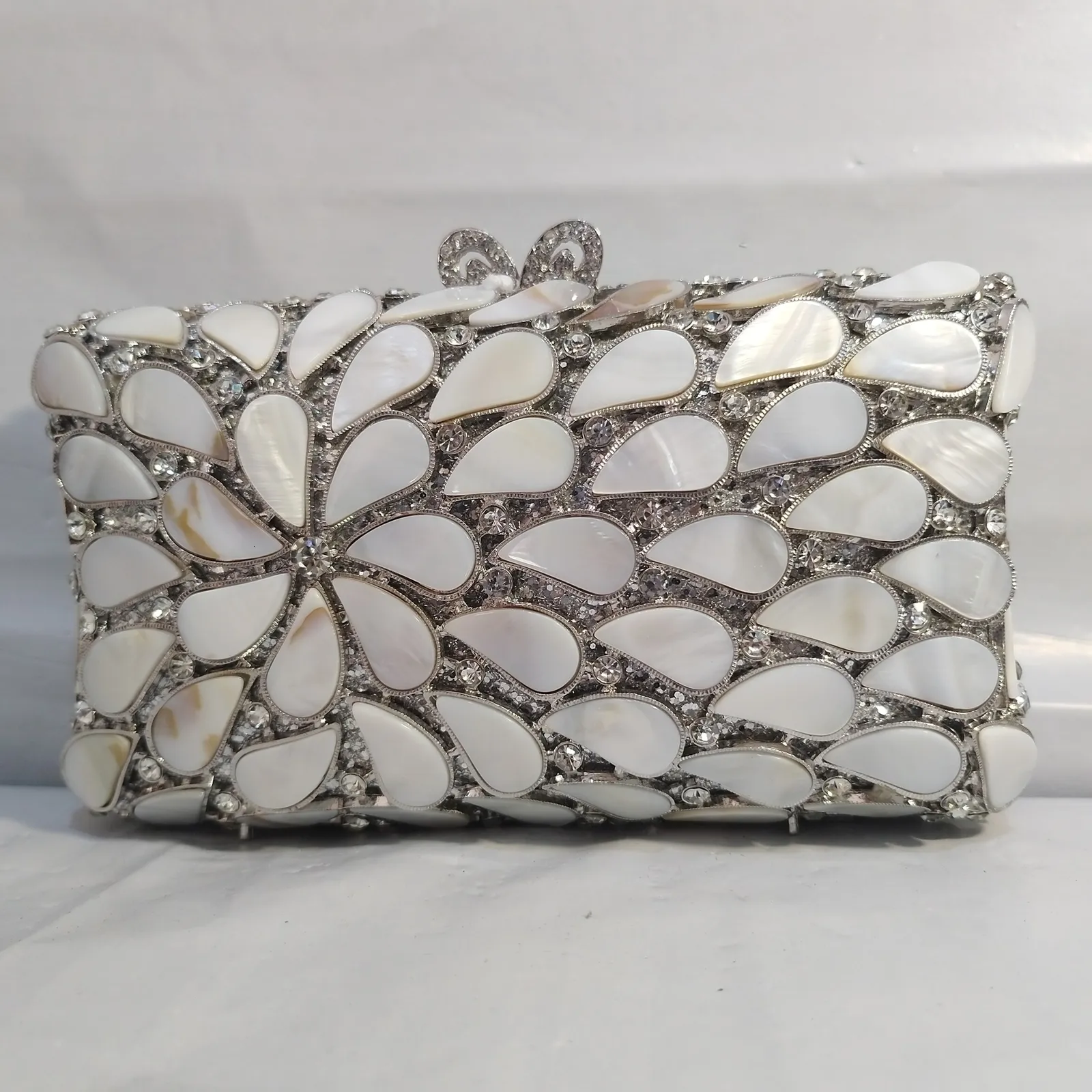 GetUSCart- Vgift Silver Purse, Women Rhinestone Bag Diamond Purse for  Evening Wedding Cocktail Costume Party Homecoming Prom