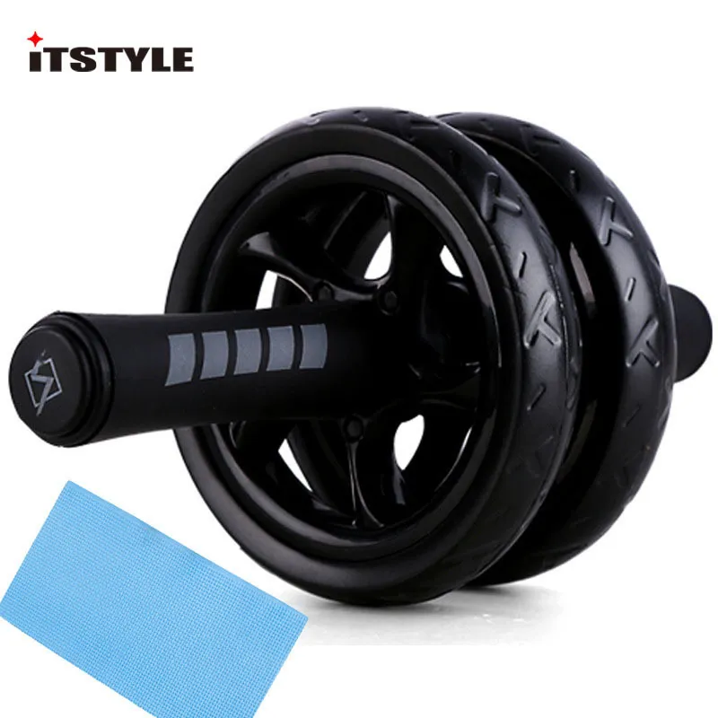 s ITSTYLE No Noise Abdominal Wheel Roller With Mat Gym Exercise Fitness Equipment 230516