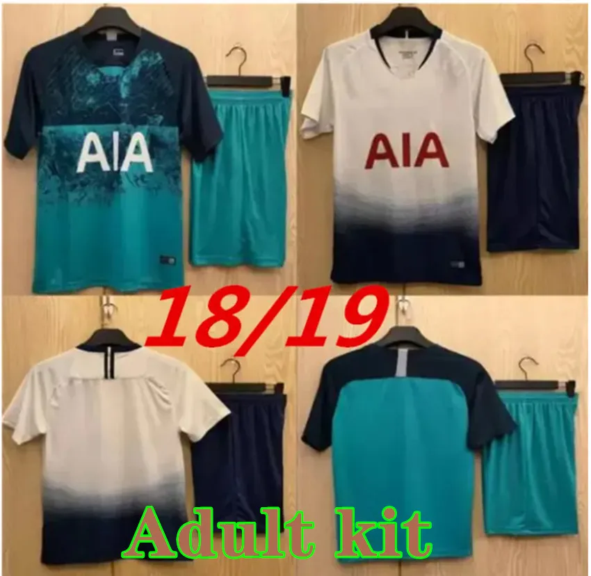 18 19 Retro Son Futbol Formaları Trippier Alderweireld Vertonghen Llorente Kane Eriksen Sissoko Alli Lucas Dier Tottenham 18 19 Ev Erkekler Set Futbol Gömlek