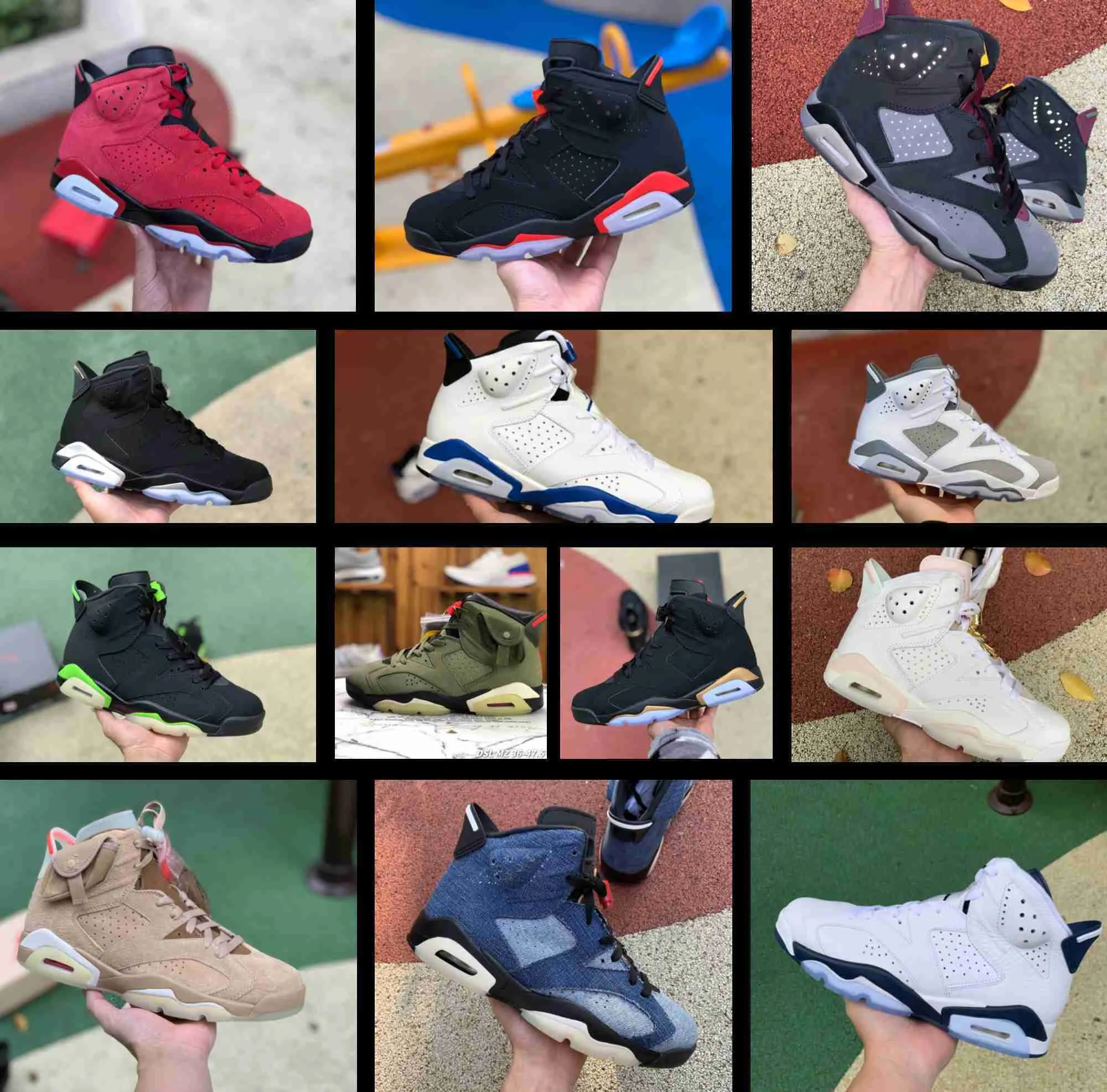 Basketball Shoes Jumpman 6 6s Cool Grey Toro University Blue Red