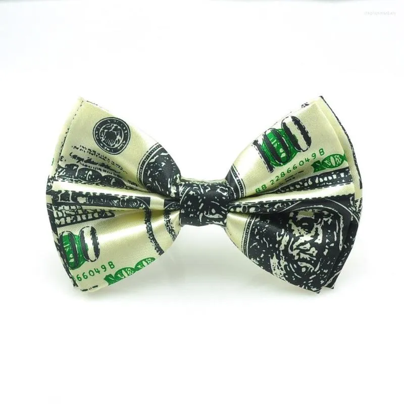 Bow Ties 100 American Dollar US Men Novelty Tuxedo Formal Dress Bowtie Party Wedding Causal Butterfly Knot Gift Cravat