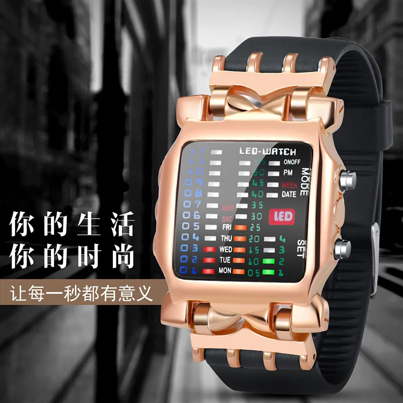 Binary led cheap watch