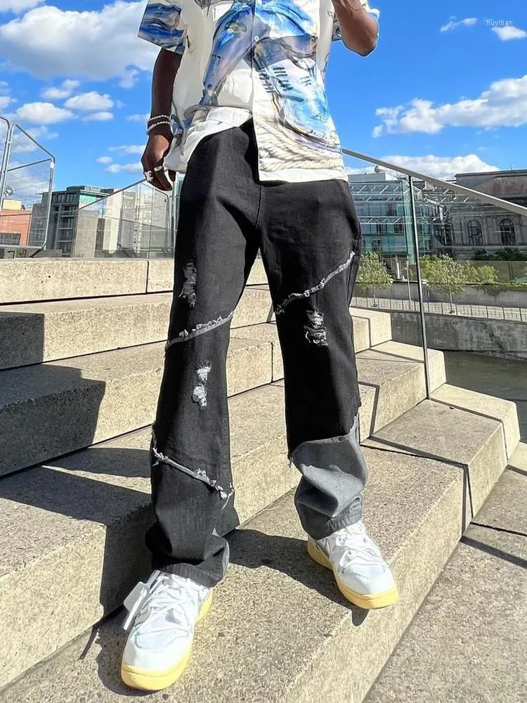 Jeans neri larghi uomo hotsell