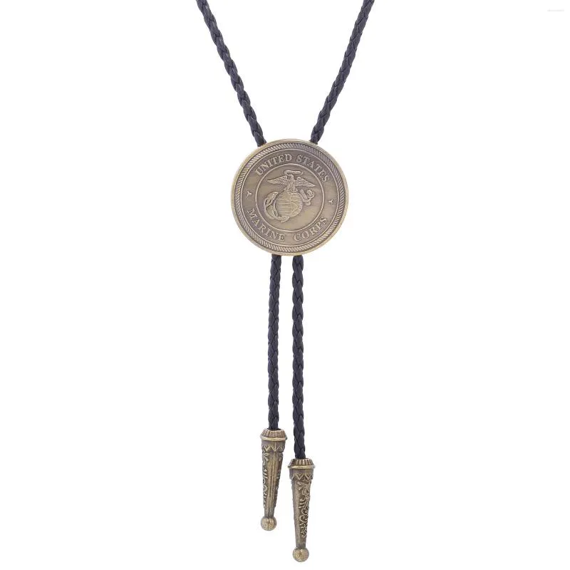 Pajaritas United States Marine Corps - Bronce Bolo Tie