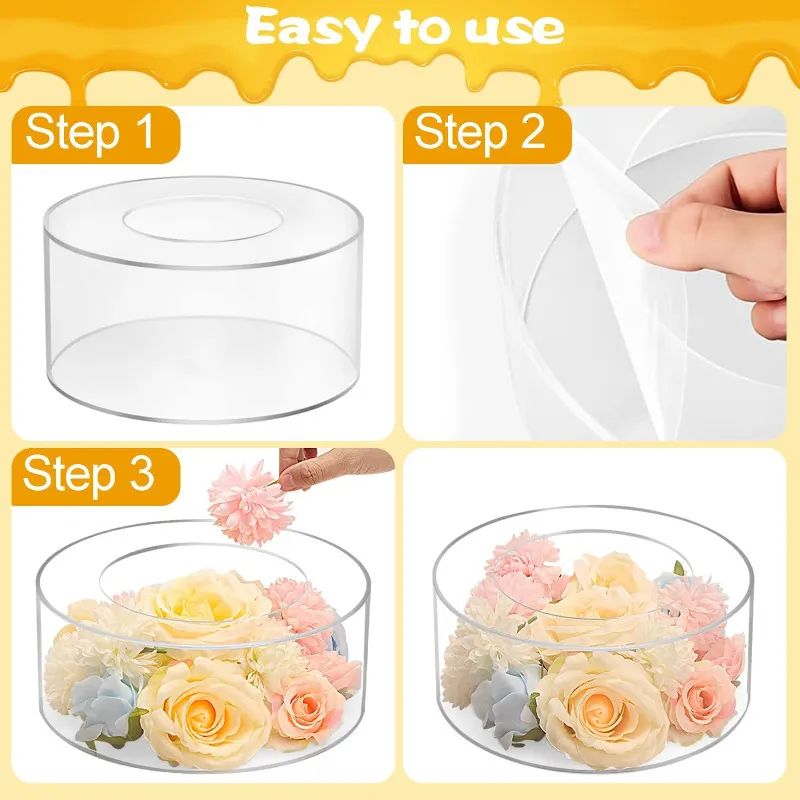 Cake Tools Acrylic Cake Display Board Square Round Cake Edge