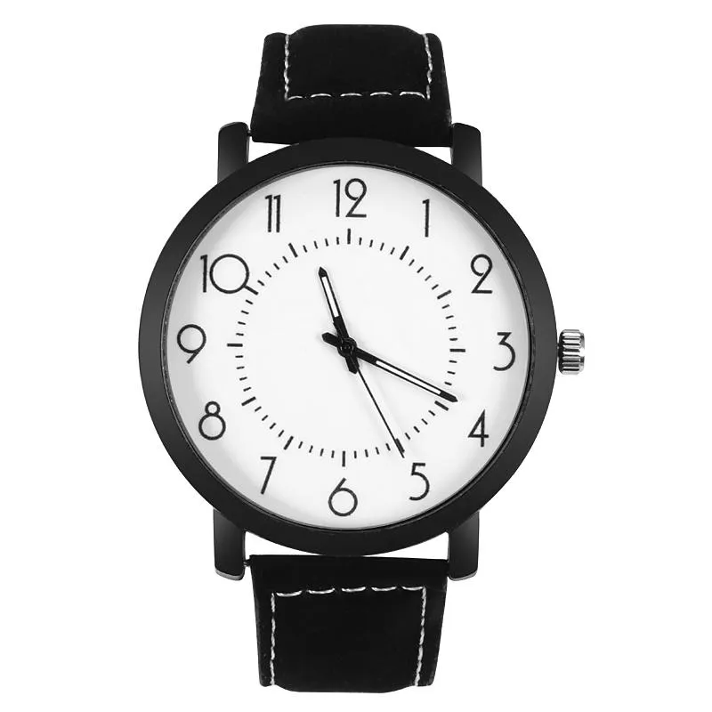 Avanadores de pulso Moda simples Mulheres assistem a madeira de madeira Dial Casual Leather Quartz Bracelet Ladies Rates