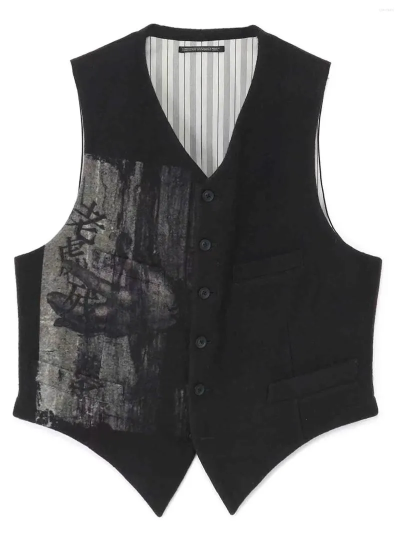 Men's Tank Tops Owen Yohji Japan Korean Style Clothes Men's Vest For Men Oversize Clothing