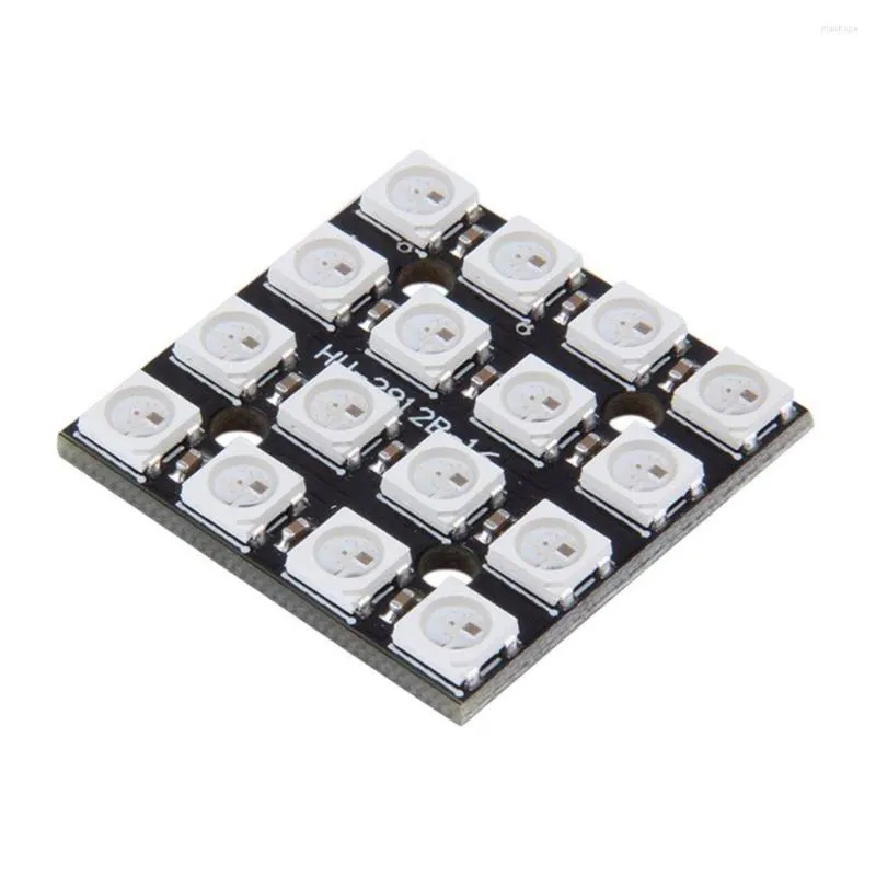 16-bit WS2812B Square Light Board RGB LED Full Color Driver Development Lamp Panel Module