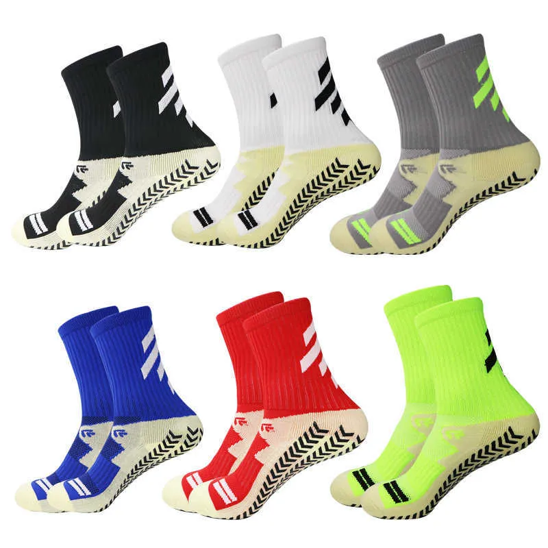 Chaussettes de sport antidérapantes Football Rugby Chaussettes Anti Slip Grip Sports Football Hommes Femmes J230517