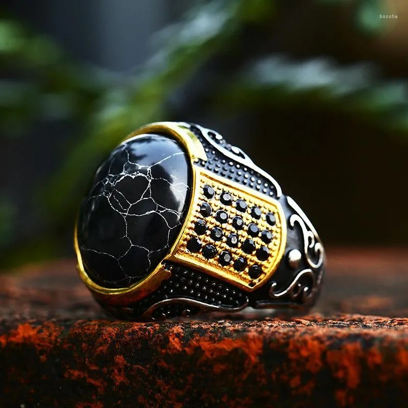 Mens stainless steel best sale cubic zirconia rings