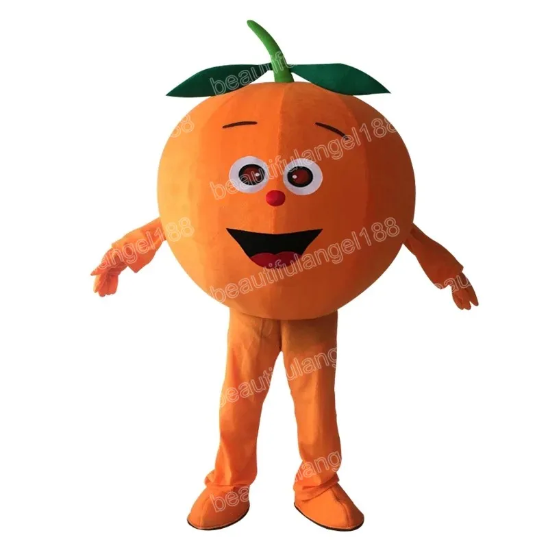 Christmas Orange Fruit Mascot Costume Cartoon Character Outfit Suit Halloween Party Outdoor Carnival Festival Fancy Dress for Men Women