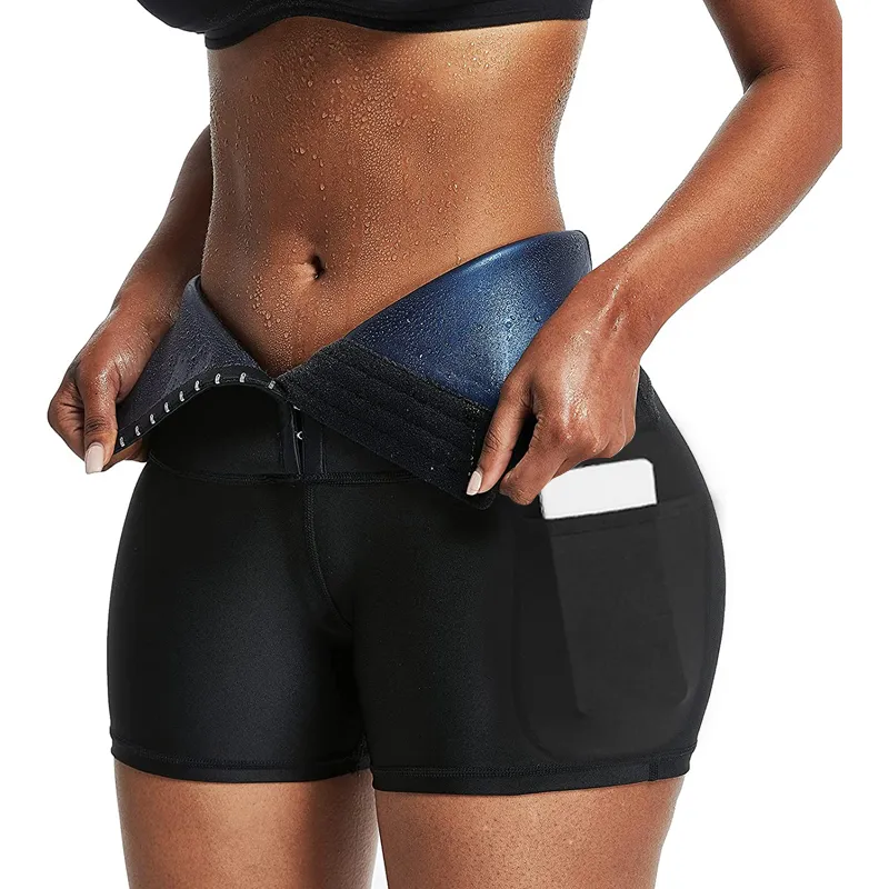 Womens Shorts Sauna Sweat Short Pants Suits for Women High Waist Slimming Compression Thermo Workout Body Shaper Thighs 230516