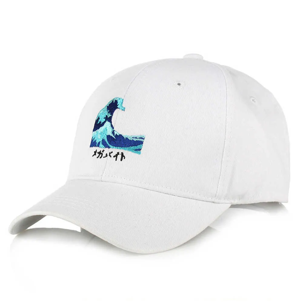 Men Women Baseball Cap Sea Wave Embroidery Cotton Snapback Japan Katsushika Hokusai Kanaga Surf Hip Hop Sun Hats Gorras EP0109 (3)