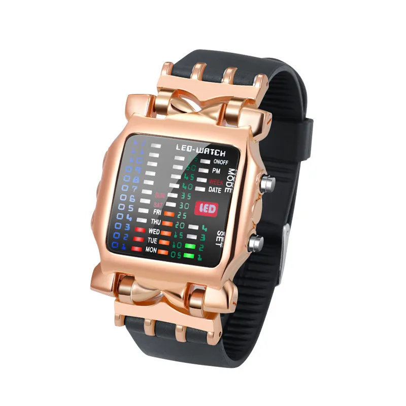 Binary Digital Binary Watch Fashionable And Functional Crab Design