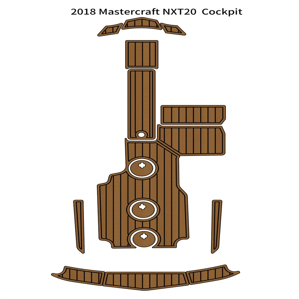 2018 Mastercraft NXT20 Cockpit Pad Bateau Mousse EVA Faux Teck Deck Tapis de sol