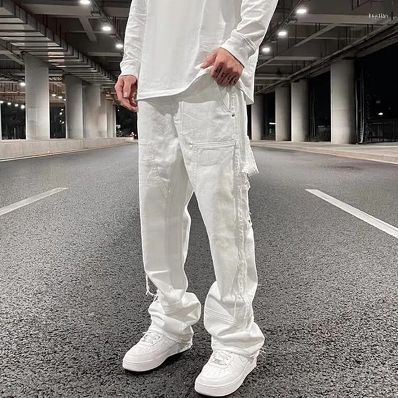 Pantalones blancos rasgados sales