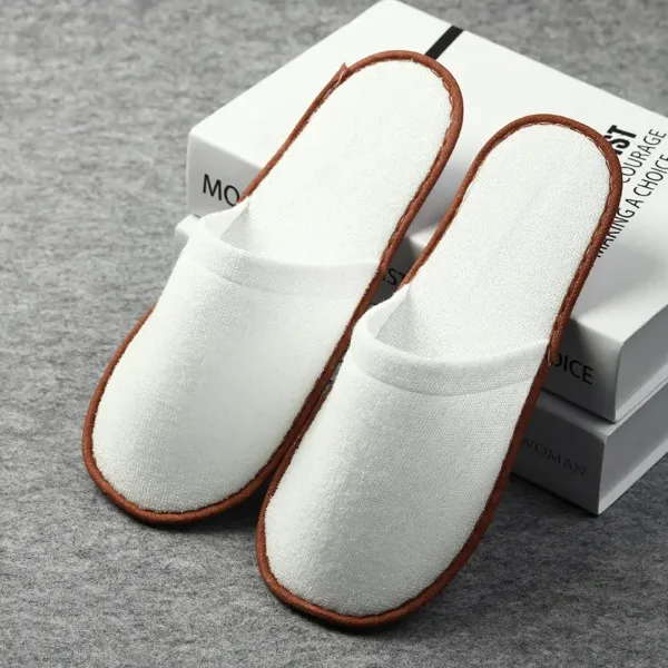 Bulk Order Factory Price Disposable Slippers Disposable Guest Slippers Travel Hotel Slippers SPA Slipper Shoes Comfortable New for Men Women