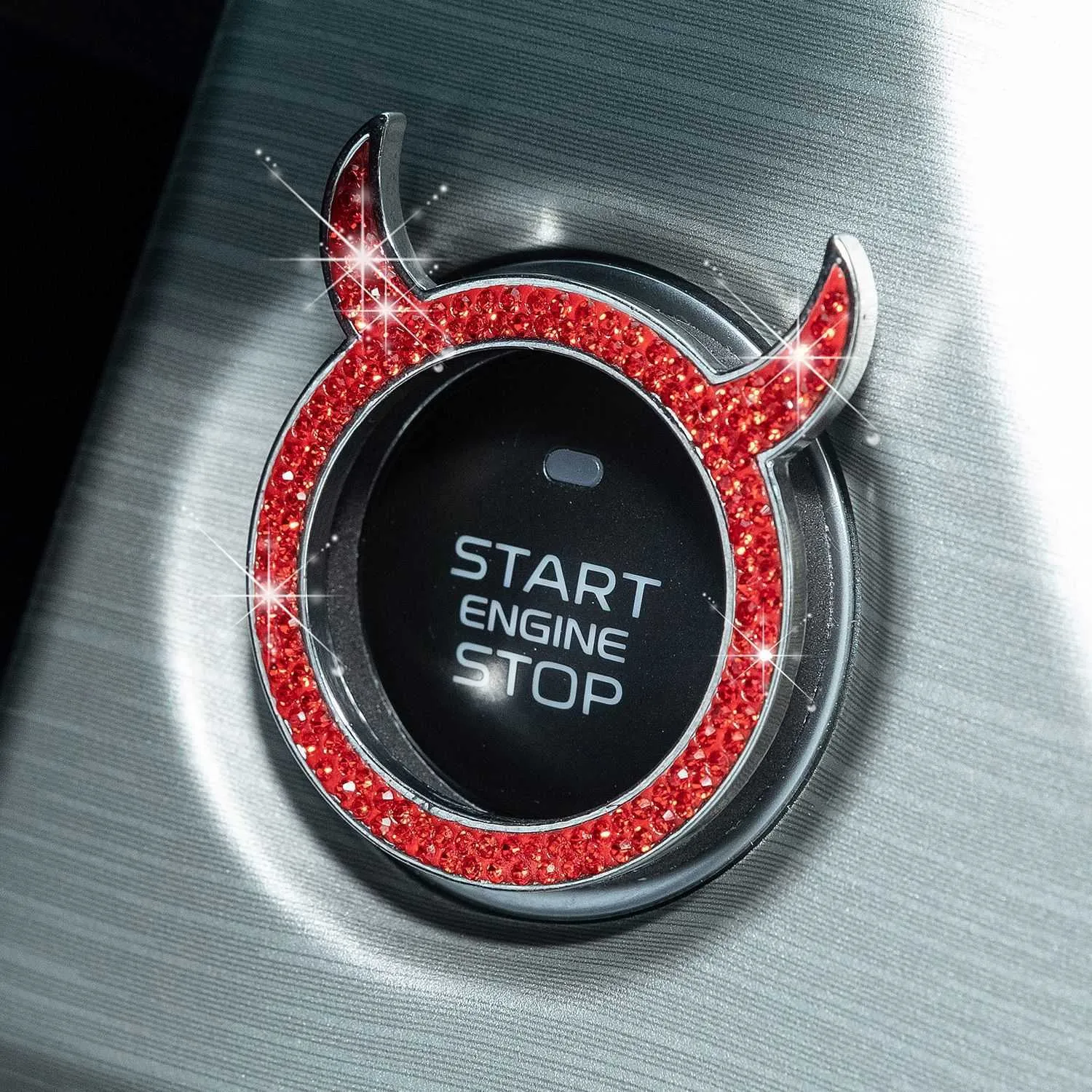 Auto Motor Start Stopp Knopf Abdeckung luxuriöse Auto Interieur Zündung  Zubehör Universal Auto Start knopf Schutzhülle