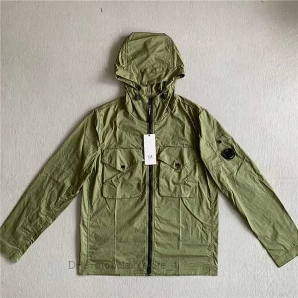 1to1 Nya CP Populära jackor Gabardine Full Zip Hooded Overhirt Lång ärm 3 7xzf