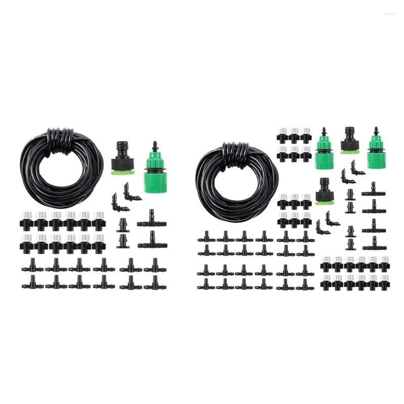 Watering Equipments 10/20m Lawn Misting Irrigation Kit Portable Garden Slang DRIP Waterbesparende Tuingereedschap voor kassen voor kassen