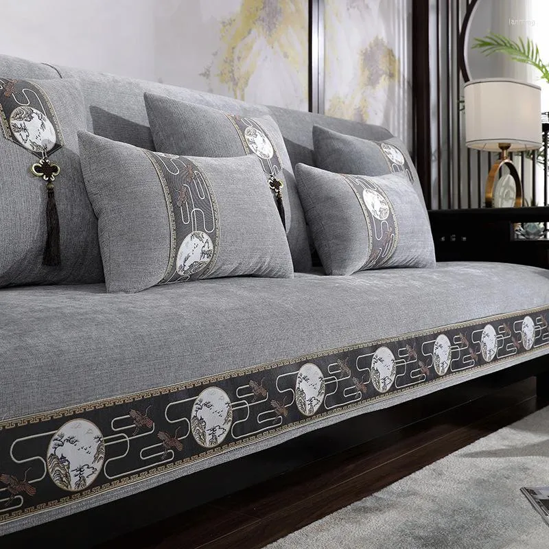 Chair Covers Chinese Solid Wood Sofa Cushion Cover Slipcover For Living Room Seat Corner Towel Couch Furniture Slipcove From 15 63 DHgate