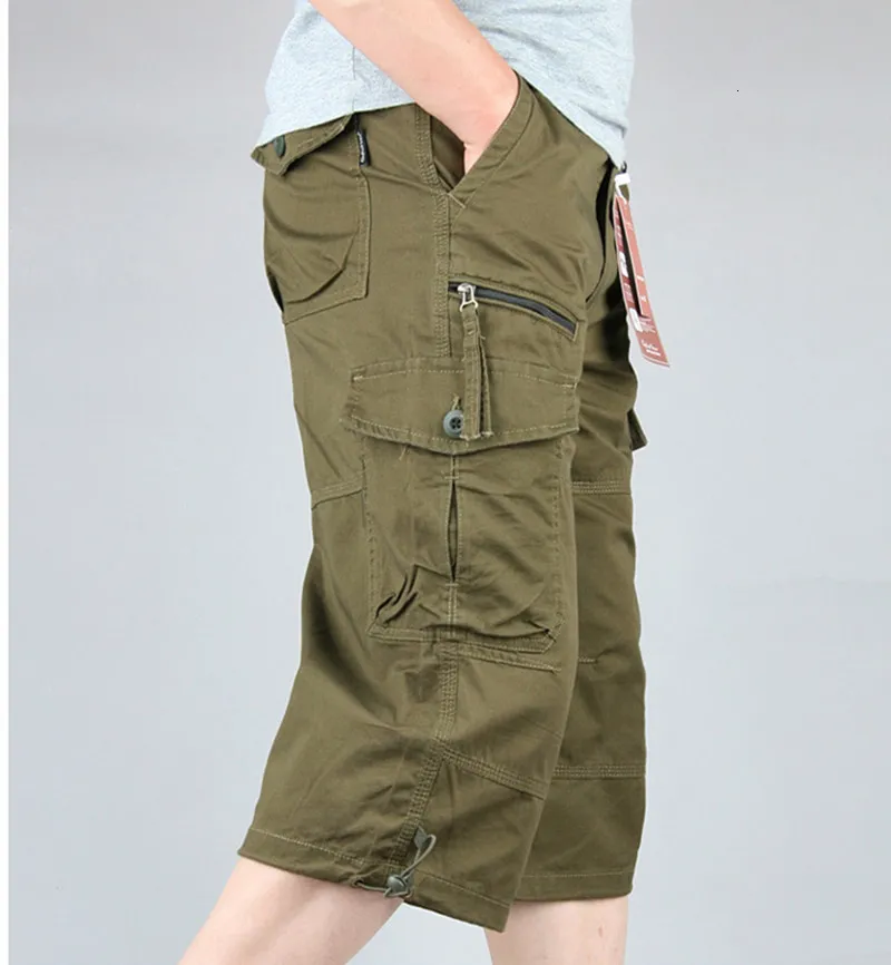Mens long khaki shorts clearance