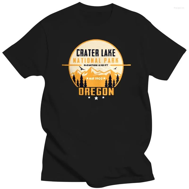 Men's T Shirts Crater Lake National Park Shirt Oregon Camping Vandring Gift Tee? Casual Print Fashion