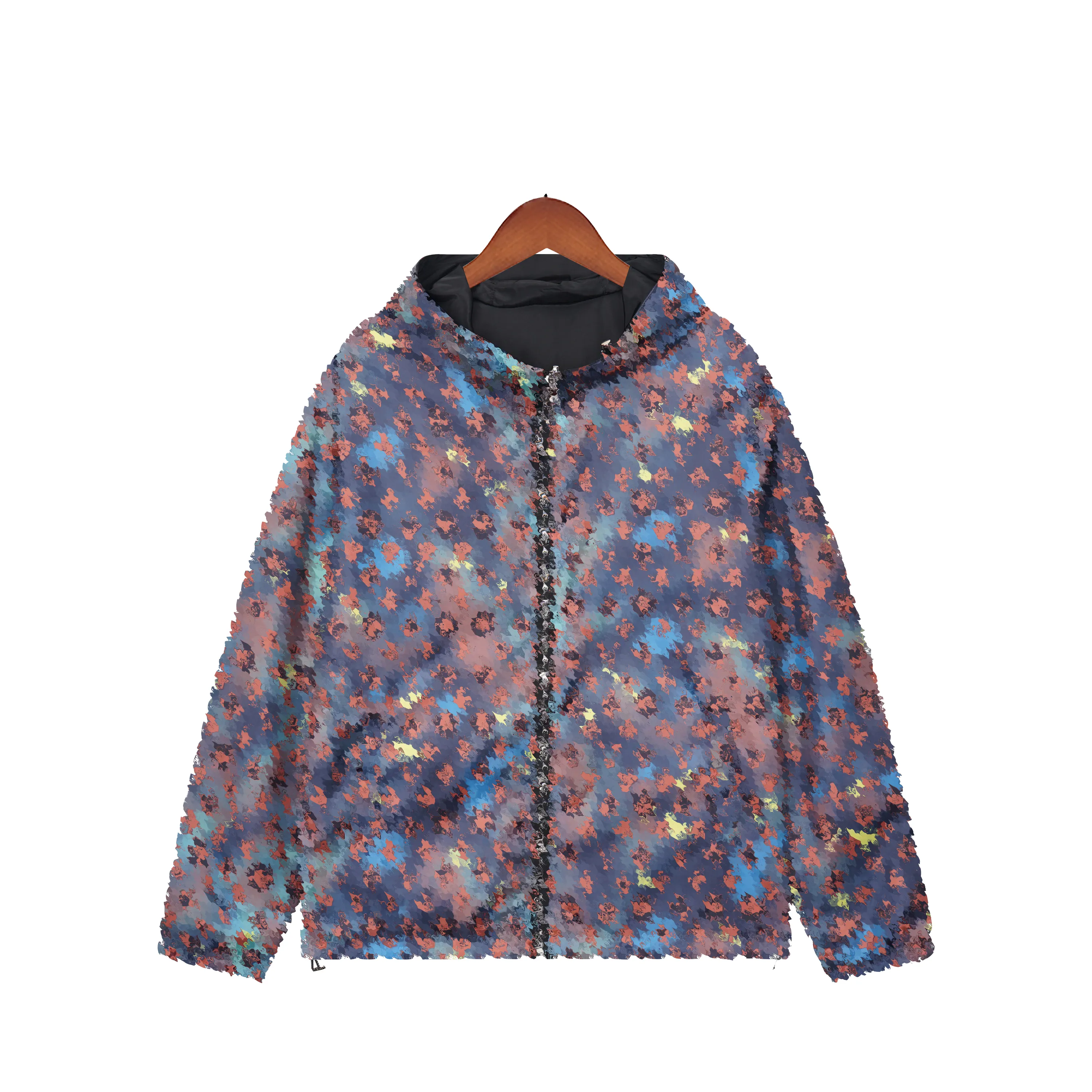 Jacquard mountain jacket top