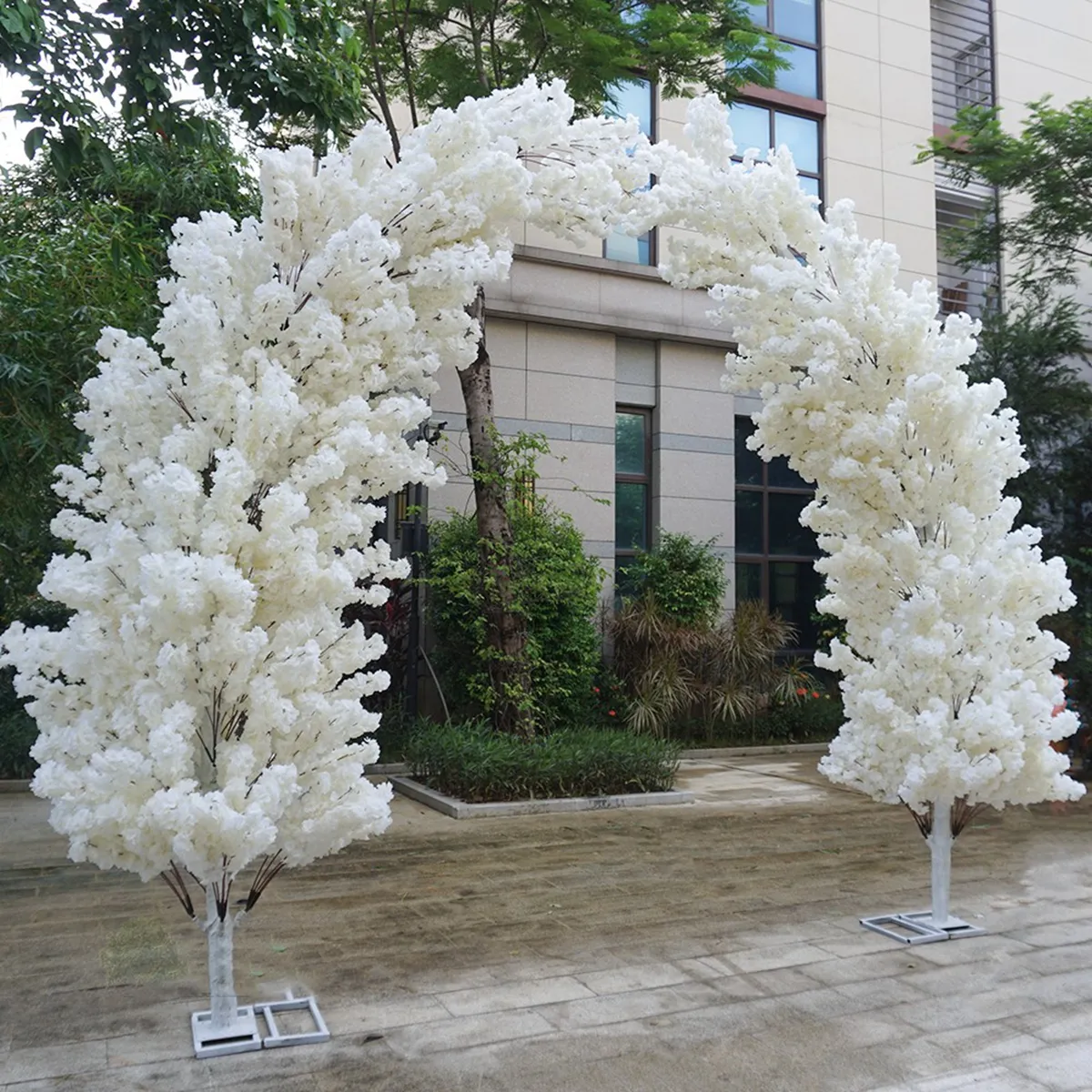 2st/set) hög 300 cm) Ny ankomst bröllopsdekoration Flower Arch Anpassad Cherry Tree Arch Artificial Cherry Blossom Arch for Wedding Stage IMake908