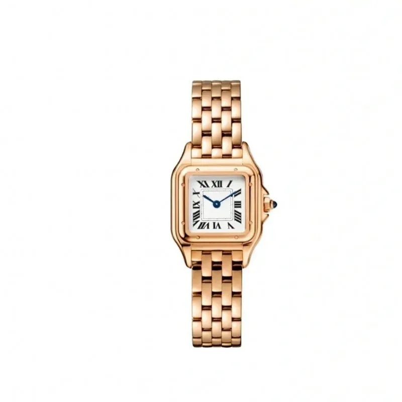 montre femme réservoir de haute qualité 27mm montres luxe quartz montres design montre élégante en acier inoxydable 50 mètres étanche