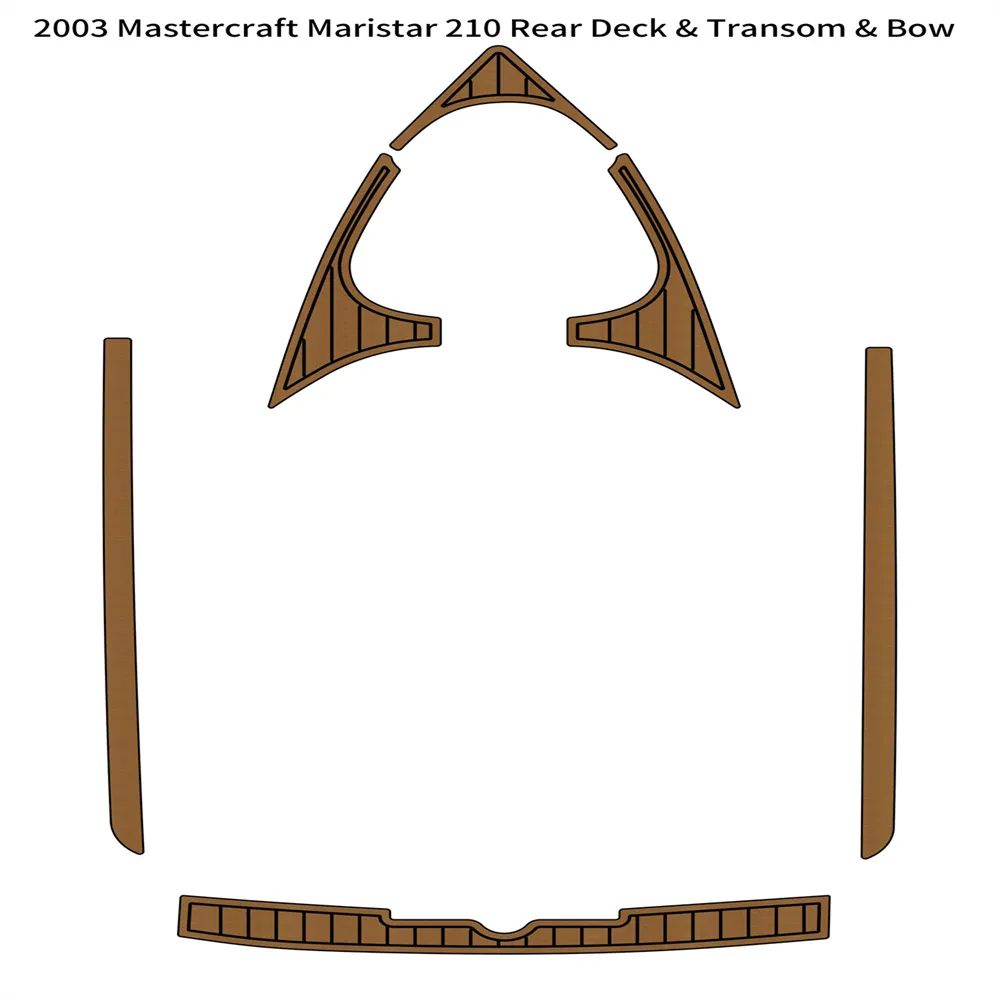 2003 MasterCraft Maristar 210リアデッキトランサムボウボートEVAチークデッキフロアパッド