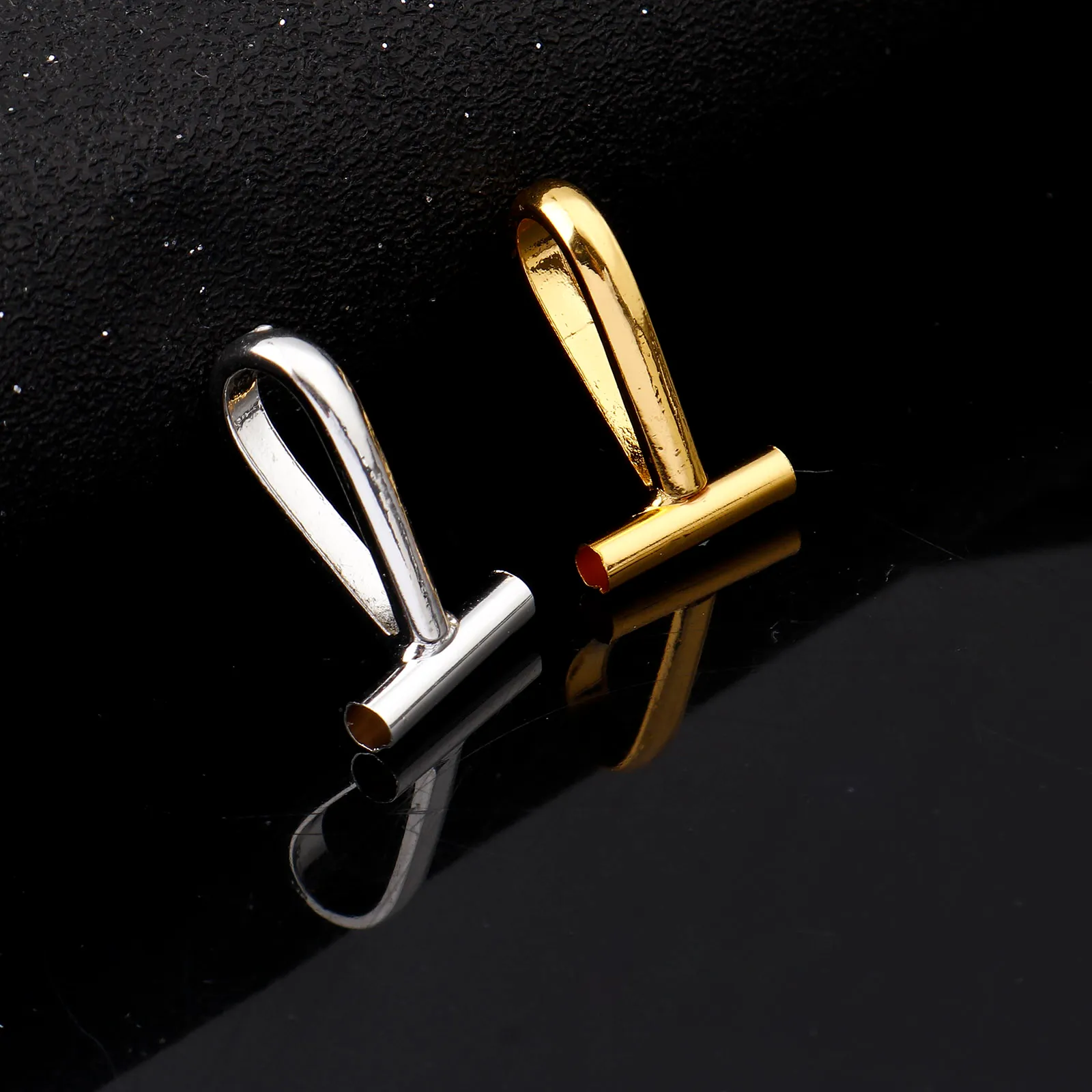 10 stks koperen broche converters voor het veranderen van broches pinnen in hangers bevindingen laten veelkleurige charmes vallen metaal diy sieraden vinden