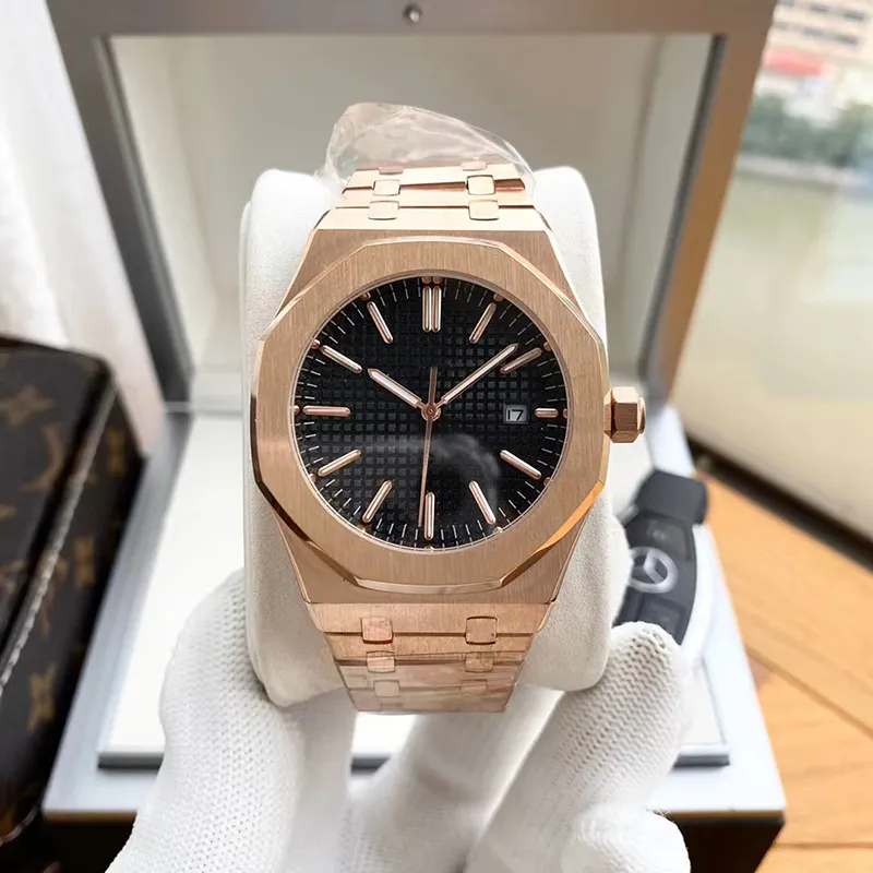 Luxury diamond watches Mens watch designer automatic movement watches rose gold stainless steel strap waterproof sapphire