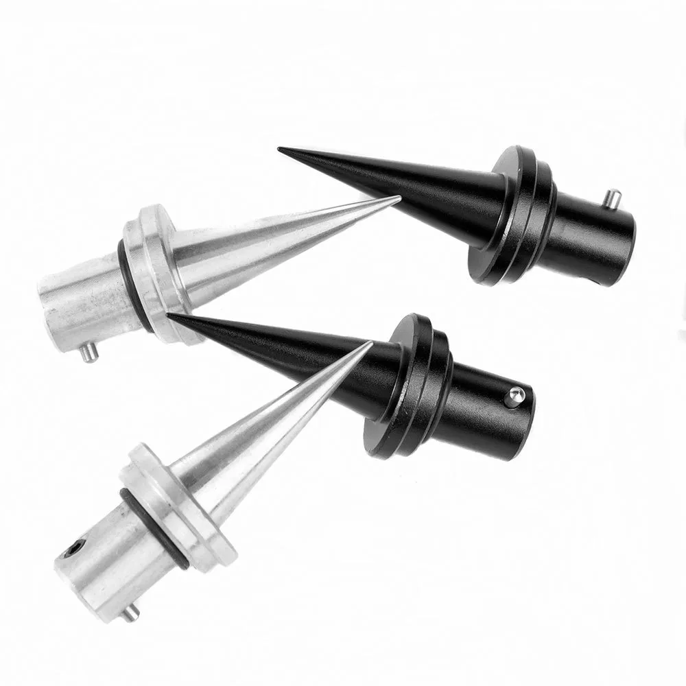 2pcs/lot tactical aluminum 합금 V8 양극 스파이크 피트 홀더 어댑터 빠른 설치 릴리스 교체 헌팅 액세서리