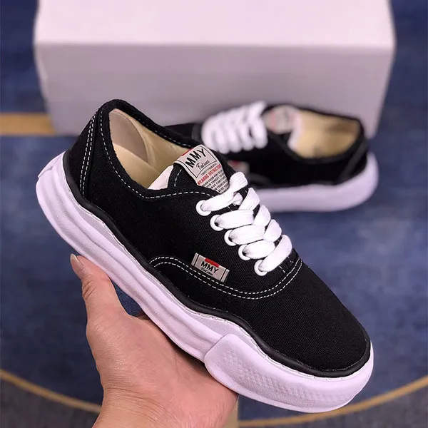 Mmy Maison Mihara Yasuhiro Canvas Swift Run Shoes Unisex Black And