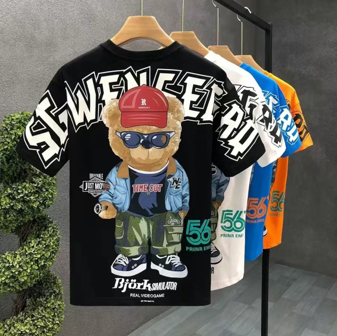 Mens streetwear top t shirts