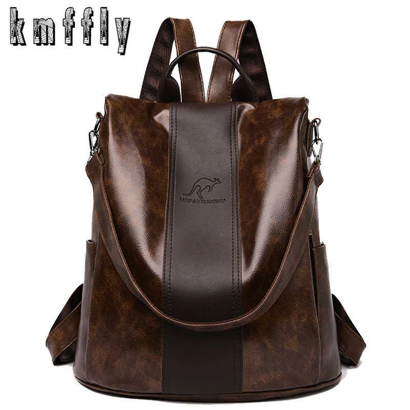 Mochila 2020 Mochilas de cuero de PU de alta calidad Bolsos de hombro de moda para mujer Mochila de viaje de alta capacidad Mochilas escolares Mochila femenina J230517