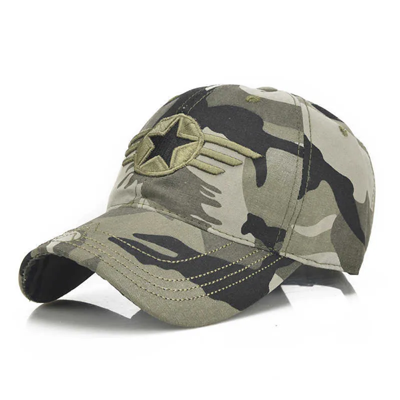 Ball Caps Men Women Camouflage Tactical Baseball Cap US Army Camo Bone Snapback Fashion Hip Hop Trucker Dad Hats Sports Caps Gorras EP0116 AA220517