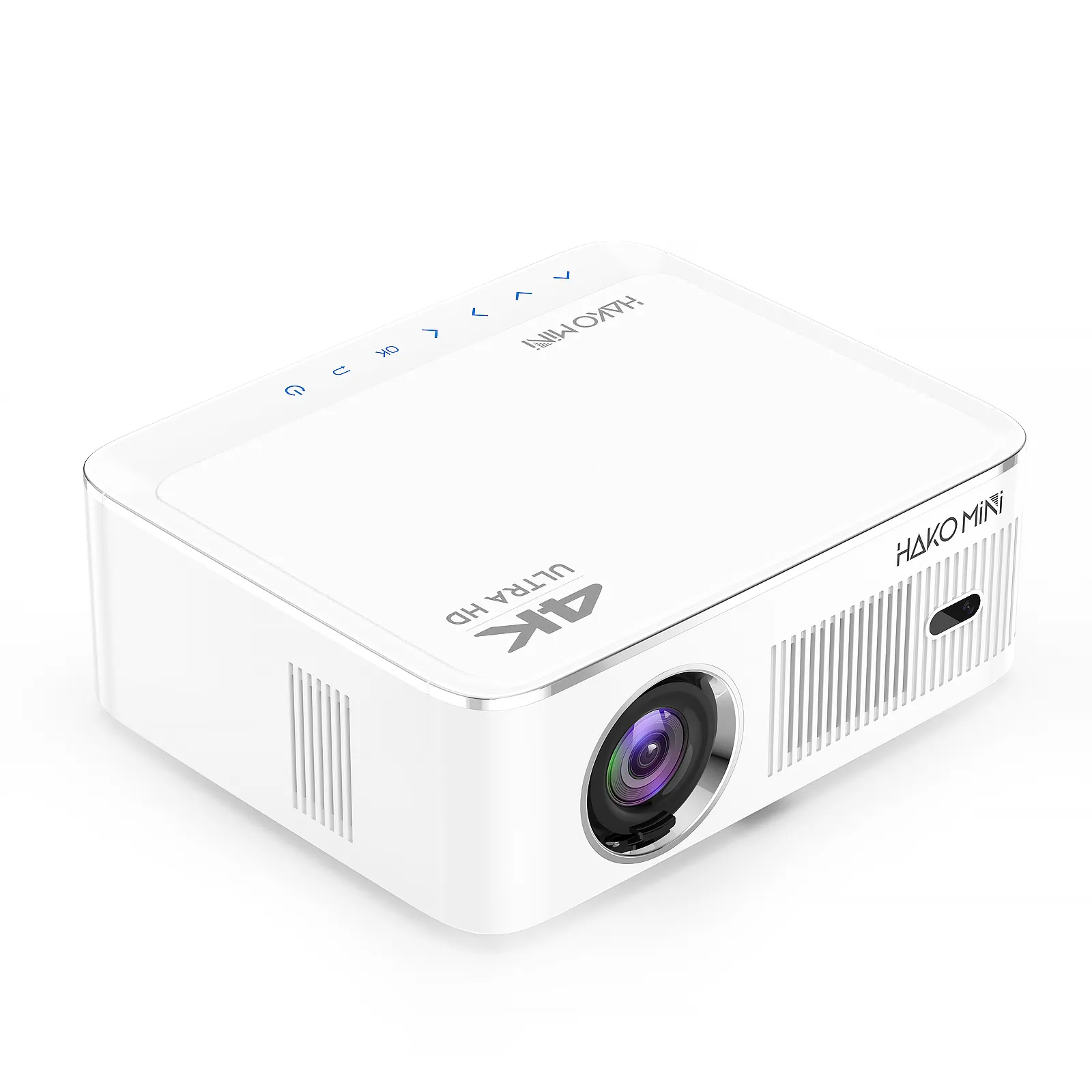 ミニポータブルプロジェクター4K Android WiFi：1080pホームシアター 