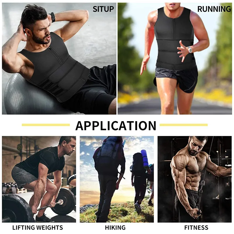 Neoprene Mens Waist Trainer Vest With Double Zipper For Sauna Suit Adjustable Mens Tummy Shaper Vest And Sweat Vest For Workout And Body Shaping 230516 From Mang07 14.96 DHgate.Com
