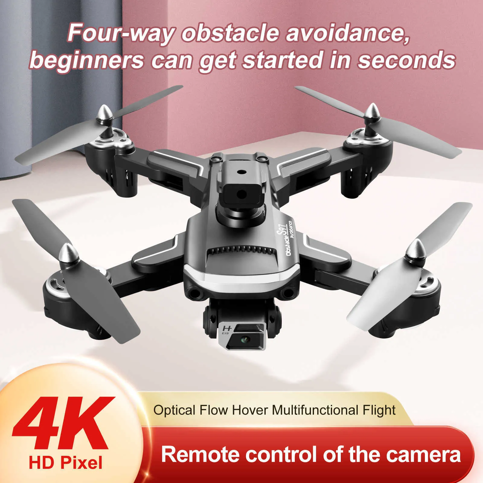 K7 Yüksek tanımlı hava fotoğrafçılığı drone 360 ​​çok yönlü engel kaçınma optik akış Dört eksenli uçak uzaktan kumanda uçağı oyuncak