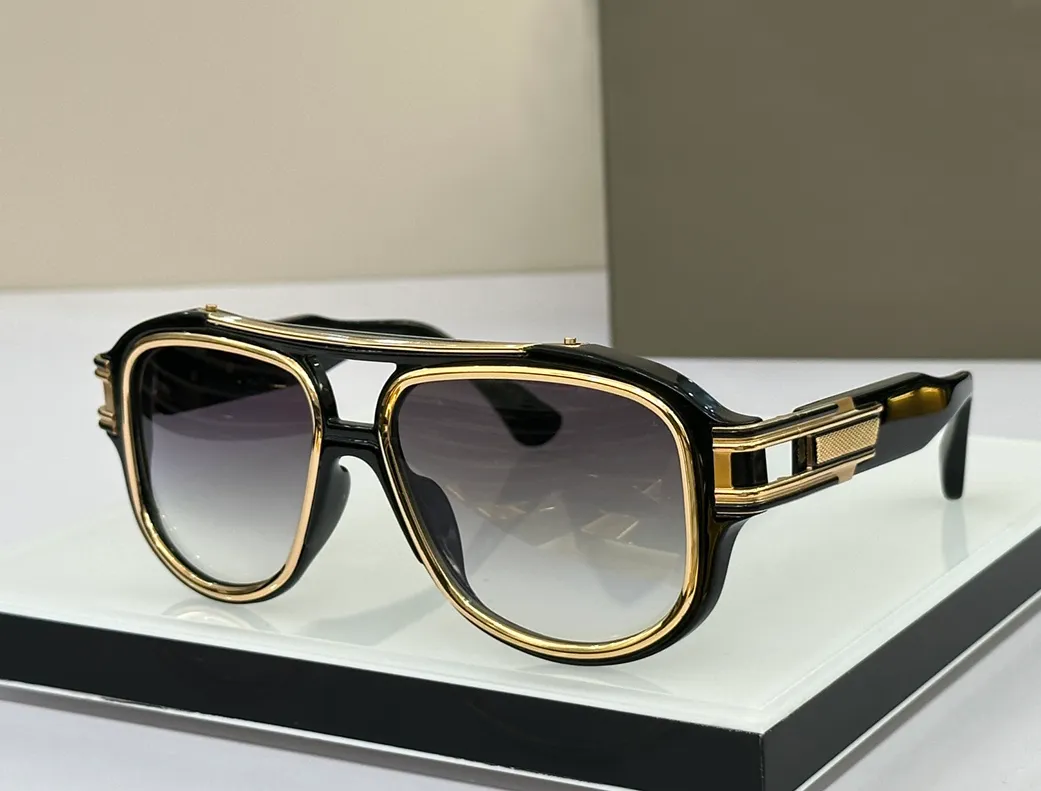 Gold Siyah Pilot Gri Gradyan Erkekler Grand Master Yaz Moda Güneş Gözlüğü Sunnies Gafas de Sol Sonnenbrille Güneş Gölgeleri UV400 Gözlük